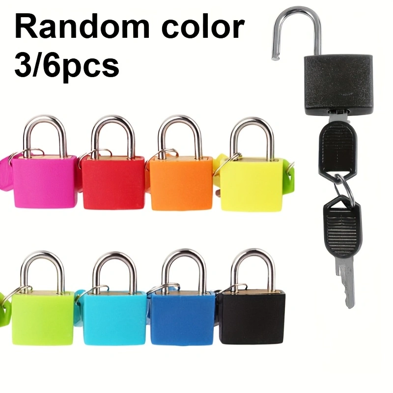 Cabinet Lock Key - Mini cadeado colorido com 2 chaves,