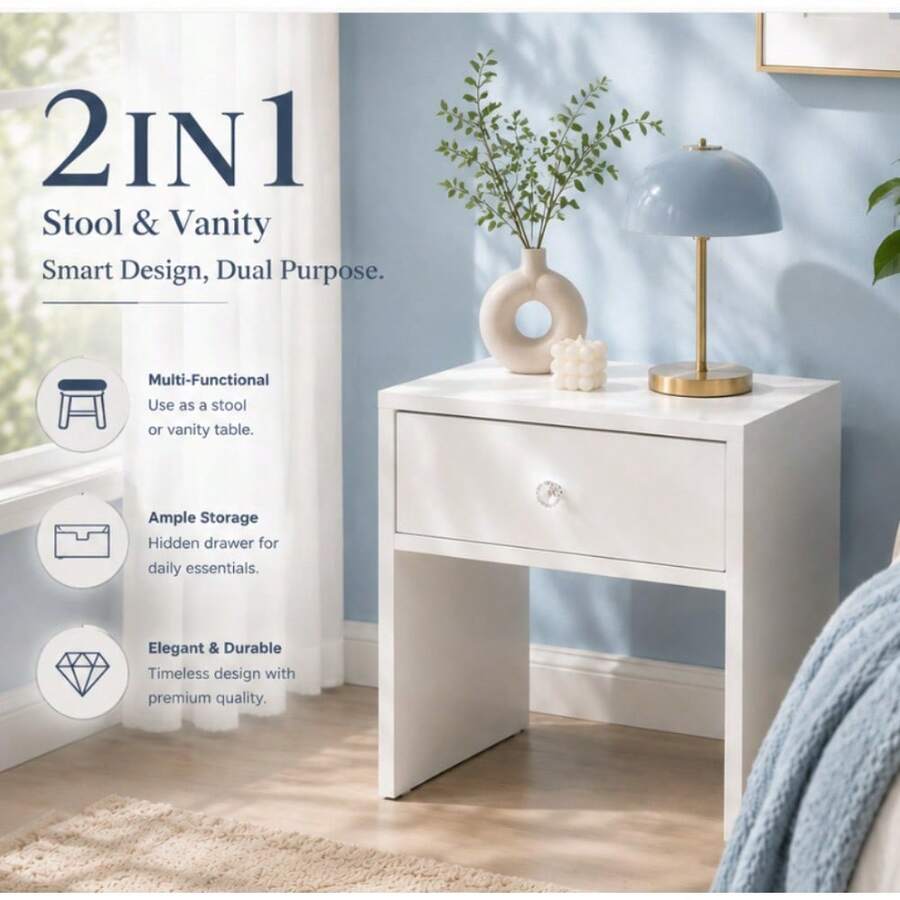 Furniture Hardware Parts - Banco de Armazenamento e Mesa de