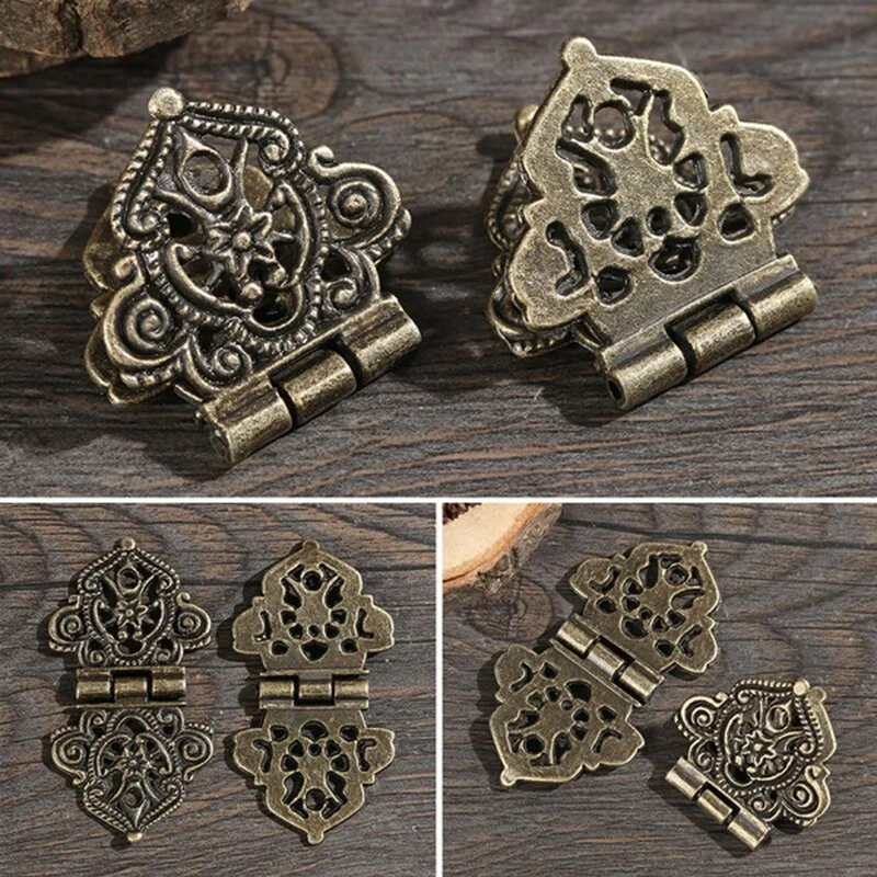 Furniture Hardware Vintage - Dobradiça de flor oca de liga