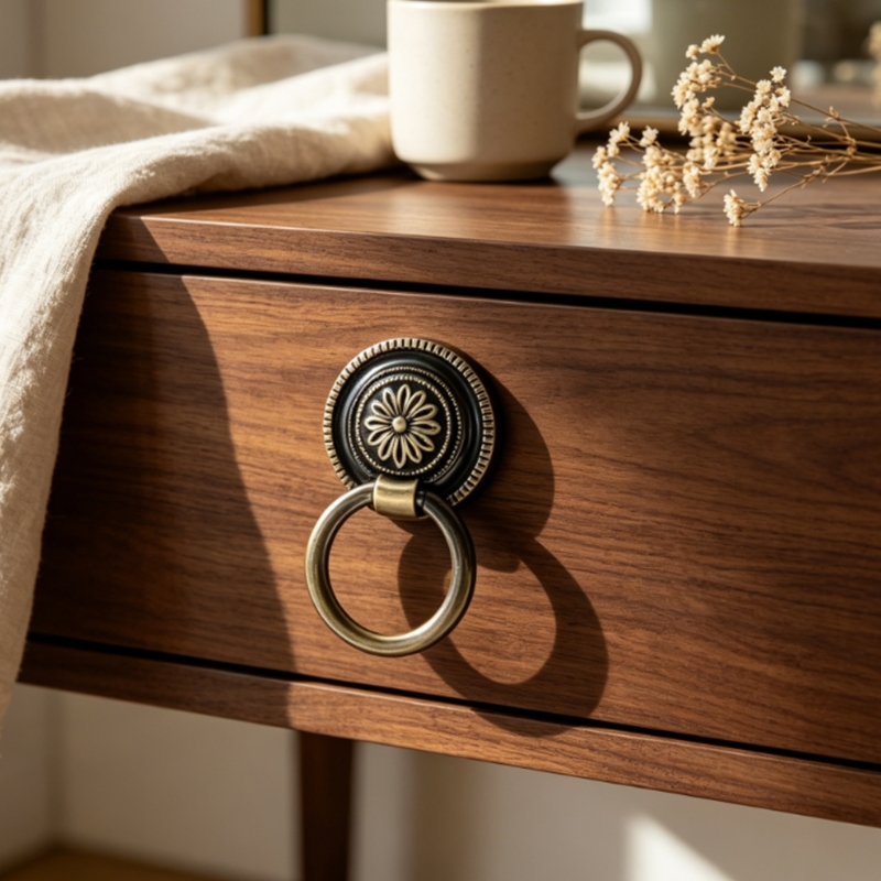 Furniture Hardware Drop Pulls - Pacote 6 conjunto hardware gaveta bronze