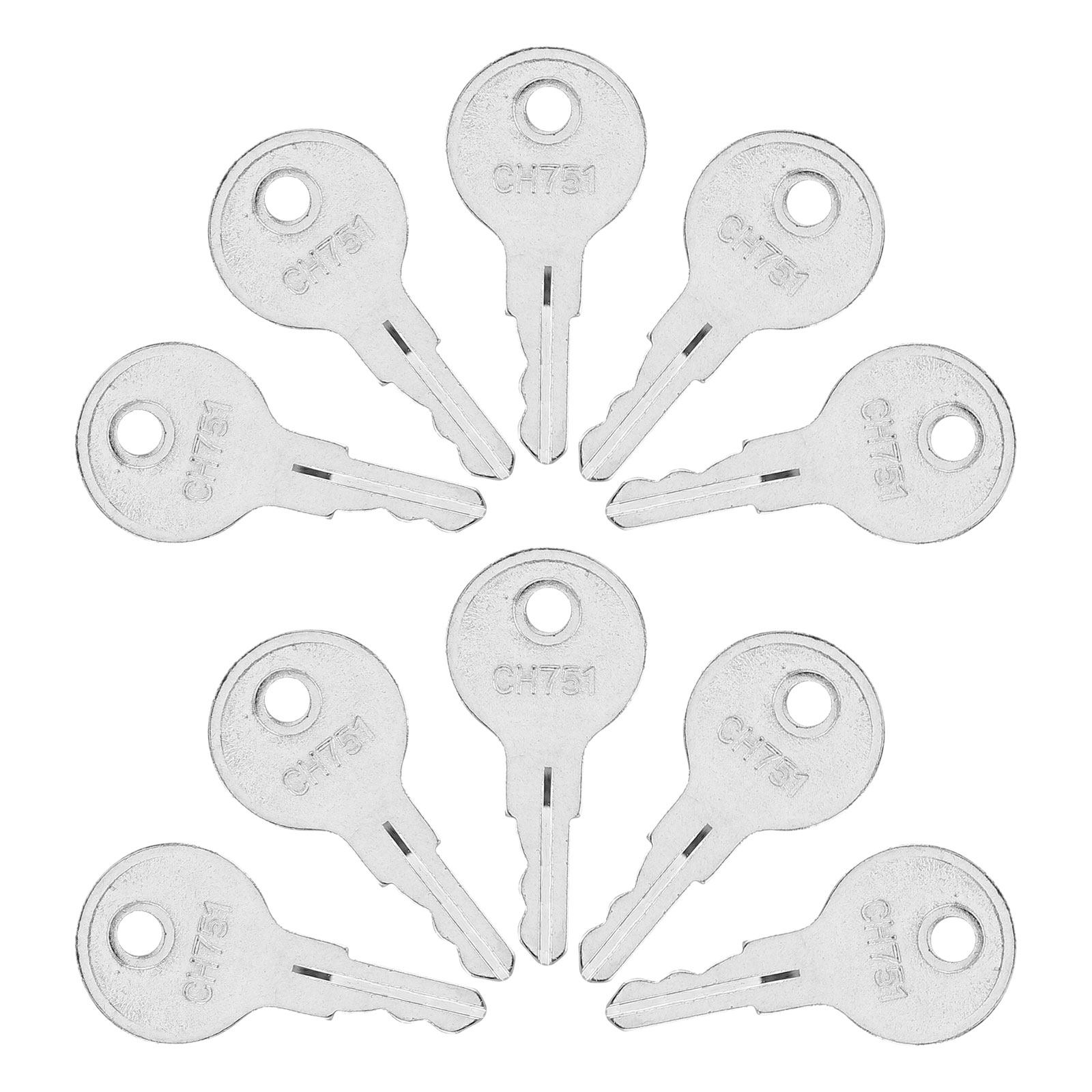 Cabinet Lock Key - 10 Peças Chaves Universais Reforçadas para