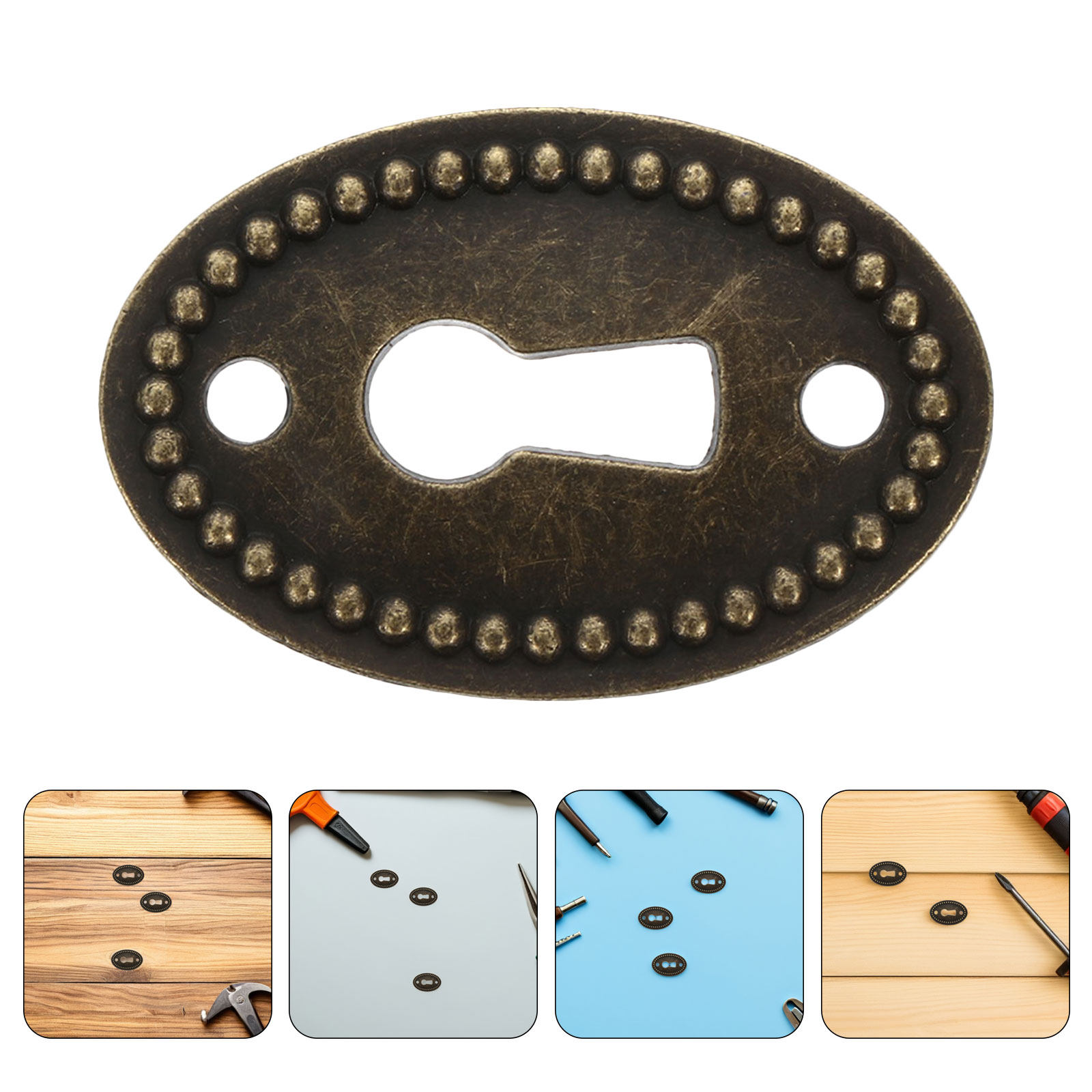 Furniture Hardware Vintage - 16 Peças de Placas Decorativas Vintage