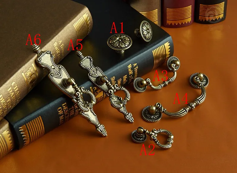 2 pçs 6 estilo rural cômoda pu - Furniture Hardware Drop Pulls avaliação e preço