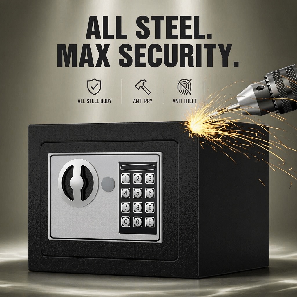 Cofre Eletrônico Digital de Aç - Cabinet Lock Key avaliação e preço