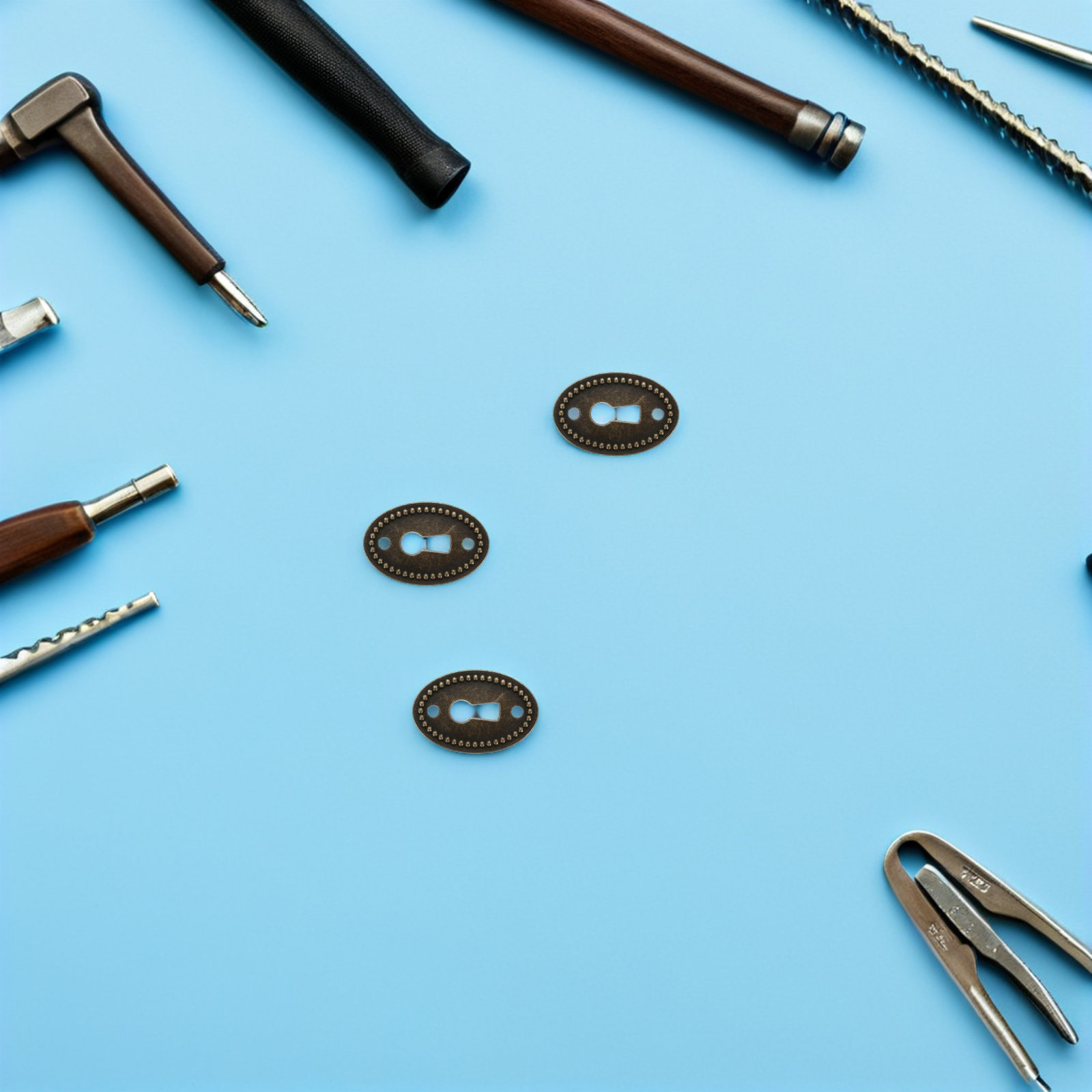 16 Peças de Placas Decorativas - Furniture Hardware Vintage avaliação e preço