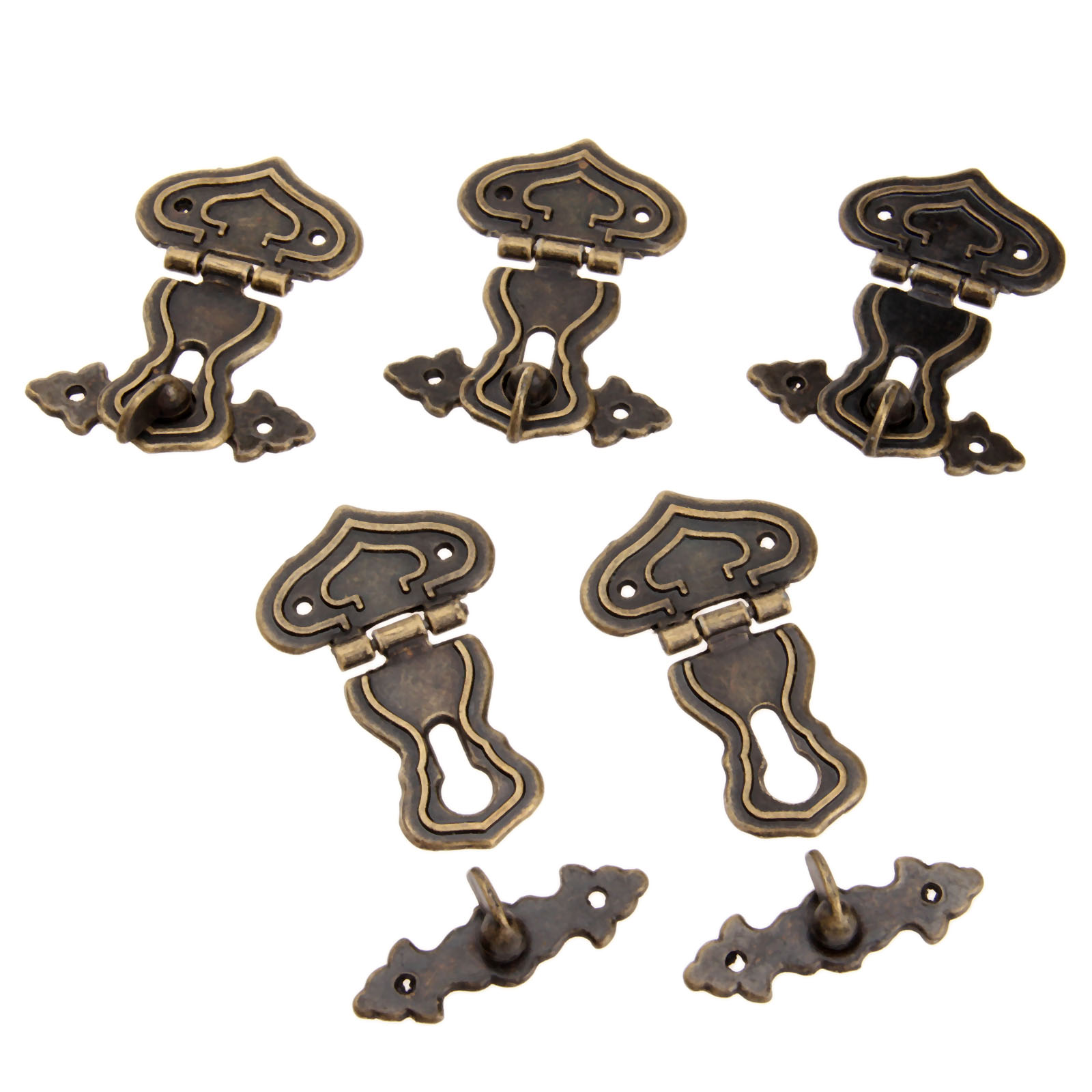 Antique Metal Lock com Parafus - Furniture Hardware Vintage avaliação e preço