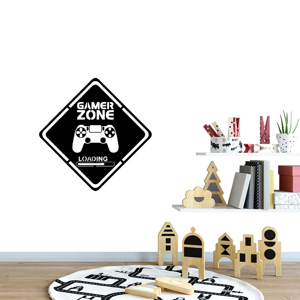 1pc gamer arte da parede decal - Furniture Hardware Parts avaliação e preço