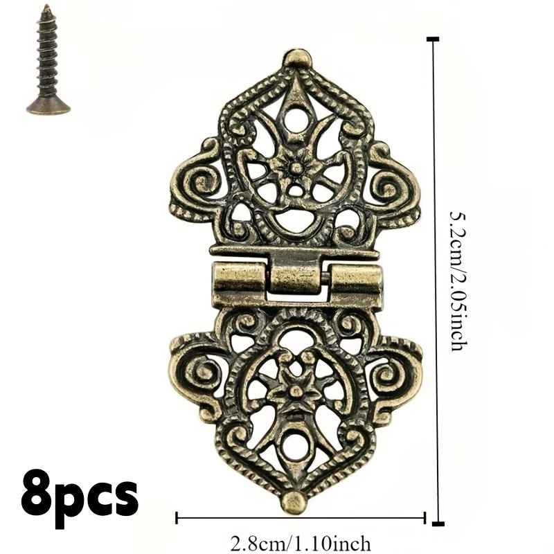 8 Peças Dobradiças de Metal Vi - Furniture Hardware Vintage avaliação e preço