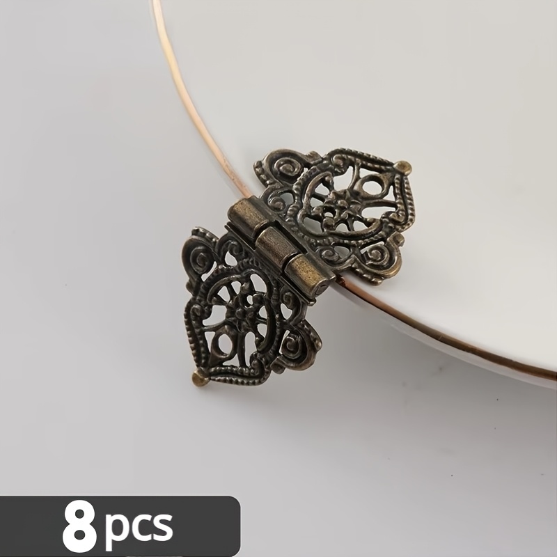 8 Peças Dobradiças de Metal Vi - Furniture Hardware Vintage avaliação e preço