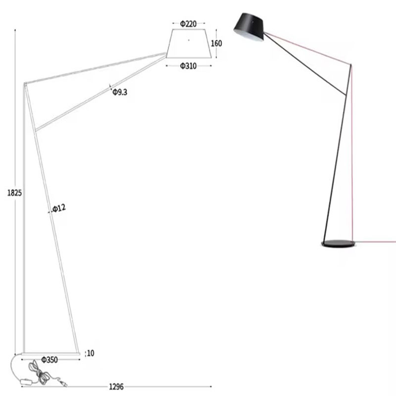 Luminária de Chão E27 Grande,  - Furniture Quality Control avaliação e preço